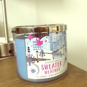 Sweater Weather bath and body works scented candle